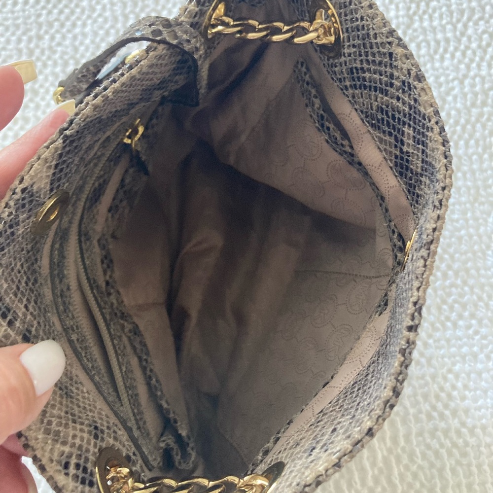 Gorgeous Michael Kors Python Leather Cross Body S… - image 2